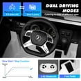 thumbnail image 6 of 12V Battery Licensed Mercedes-Benz Kids Ride on Car Electric Toy Truck w/Remote Control, 3 Speeds, LED Lights, Bluetooth, Music(White), 6 of 28