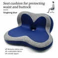 thumbnail image 3 of Memory Foam Seat Cushion - Chair Pillow for Sciatica, Coccyx, Back & Tailbone Pain Relief - Orthopedic Chair Pad for Support in Office Desk Chair, Car, Wheelchair & Airplane, 3 of 12