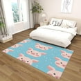 3x4ft Pig Rug For Kids Room Cute Cartoon Piggy Area Rug Kids