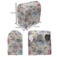 thumbnail image 5 of Floral Lounger Chair Bag, Hand Drawn Lily and Poppies Sketch Effect Chastity and Virtue Garden Plants, High Capacity Storage with Handle Container, Lounger Size, Multicolor, by Ambesonne, 5 of 5