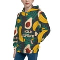 thumbnail image 2 of Kdxio Banana And Avocado Pattern Kids Boys Girls Zip Up Hoodie 3D Printed Hooded Sweatshirt Hoody Coat with Pocket 7-12 Y-Small, 2 of 6
