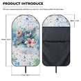 thumbnail image 7 of KUIFORTI Turtle Flower Car Seat Cover Protector Front Seats Soft Sweat Towel Seat Covers Bucket for Cars SUV Trucks for Gym Workout Beach Hiking Non-Slip, 7 of 7