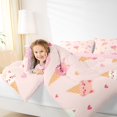 thumbnail image 5 of Manfei Kawaii Kitten Full Size Bedding Sets, Ice Cream Cat Animal Full Size Bed in a Bag, Pink, Pink Reversible, 7 Pieces, 5 of 6