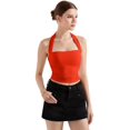 thumbnail image 4 of Camiseta sin mangas SUUKSESS de doble forro con espalda abierta para mujer, 4 of 7