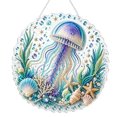 thumbnail image 5 of Ocean Pearl Art DIY Hanging Ornament, 7.9 Inch Ocean Diamond Art Suncatchers for Adults, Ocean Diamond Art Hanging Ornament, Coastal Window Hanging Decor Gift for Craft Lovers, 5 of 6