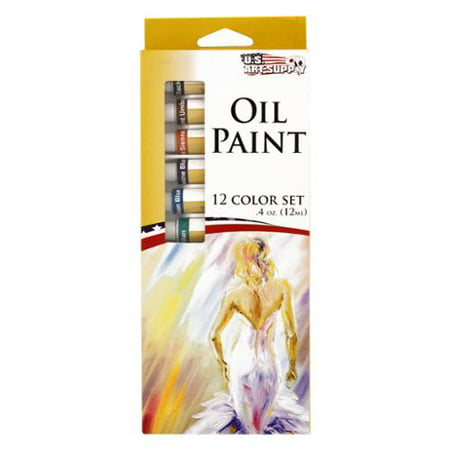 US Art Supply® 12 Color 10ml Tubes Artist Oil Paint Set Painting (Best Oil For Oil Painting)
