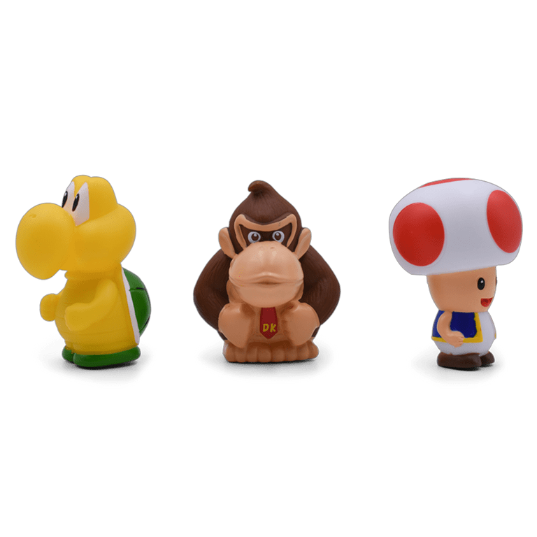 6 STYLES Super Mario Bros Action Figure Toys Dolls Luigi Yoshi Mushroom Kid  Gift