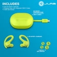 thumbnail image 4 of JLab Go Sport+ Wireless Workout Earbuds Featuring C3 Clear Calling, Secure Earhook Sport Design, 32+ Hour Bluetooth Playtime, and 3 EQ Sound Settings (Yellow), 4 of 5