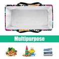 thumbnail image 5 of Graffiti Premium Oxford Cloth Picnic Basket - Reusable, Foldable, Large Capacity Storage Box, Ideal Storage Bin or Shopping Basket for Outdoor Adventures, 5 of 7