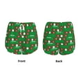 thumbnail image 6 of Uemuo Cute Santa And Ho Ho Ho Pattern Women's Athletic Shorts High Waisted Running Shorts with Liner Pockets Gym Elastic Workout Shorts-Small, 6 of 9