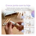 thumbnail image 3 of Mesa y Silla para Niños, Escritorio Infantil Altura Ajustable, Madera de Haya, 1 a 8 Años, Blanco, 3 of 7