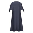 thumbnail image 5 of LEEYNEER Eyelet Dresses for Women Summer Fashion V Neck Sleeveless Ruffle Dresses Solid Color Loose Fit Mini Dresses Casual Flowy Summer Dresses for Women 2024 Vacation, 5 of 6