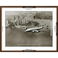thumbnail image 5 of Art.com Lockheed Constellation, New York 1950 Art Print by Clyde Sunderland, Brown Frame Wall Art, 29" x 23", 5 of 5