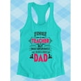 thumbnail image 3 of My Father Was My Teacher Racerback Tank Women -Image by Shutterstock, Female x-Small, 3 of 4