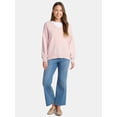 thumbnail image 2 of Time and Tru Women's V Neck Pullover Sweater, Lightweight, Sizes XS-XXXL, 2 of 5