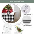 thumbnail image 4 of Merry Christmas Shower Curtain, Christmas Tree Red Truck Winter Snowflake Gray Buffalo Plaid Fabric Shower Curtains Set Holiday Farmhouse Bathroom Decor , Waterproof Polyester with Hooks, 72x72, 4 of 6