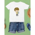 thumbnail image 3 of Kid With A Bird T-Shirt Juniors -Image by Shutterstock,  x-Large, 3 of 4