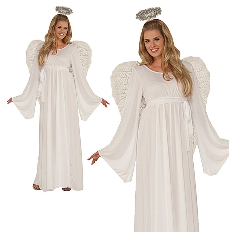 Women's Angel Costume - Adult Halloween Dress for Christmas