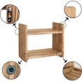 thumbnail image 4 of Estante de especias de madera de 2 niveles, un organizador de encimera para almacenamiento en la cocina y el baño, exhibición de cosméticos, 4 of 8