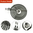 thumbnail image 3 of WB30M2 Range 8" Large Surface Burner Element Coil Replacement for G.E 6 Turns Electric Stove Range Burner, 3 of 8