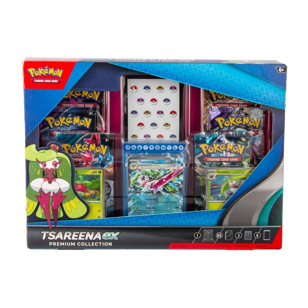 Juego de cartas coleccionables Pokémon Tsareena Ex Premium Collection