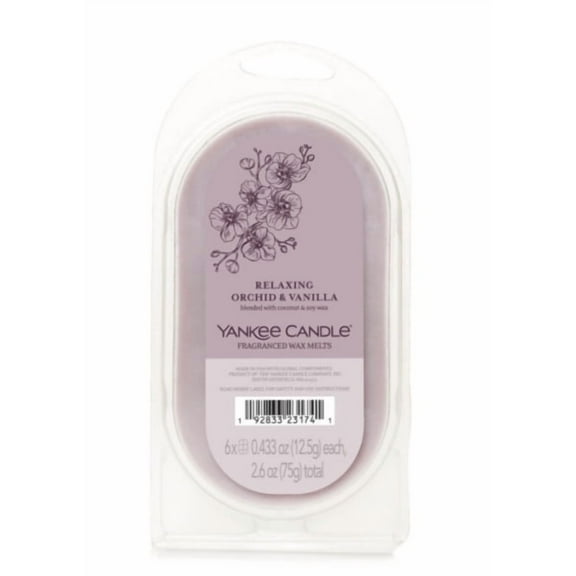 Yankee Candle Well Living Collection Relaxing Orchid & Vanilla Fragranced Wax Melts