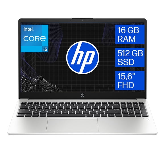 Laptop HP 250 G10: Intel Core i5 1334U , RAM 16GB DDR4, SSD 512GB, Pantalla 15.6" LED, W11 H