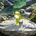 thumbnail image 6 of Garden Statue,Resin Ornament Funny DIY Miniature Figurines for Outside Pond Pool Patio Porch Backyard Miniature Bright Colors Blend Perfectly With The Pond Scenery(A), 6 of 7