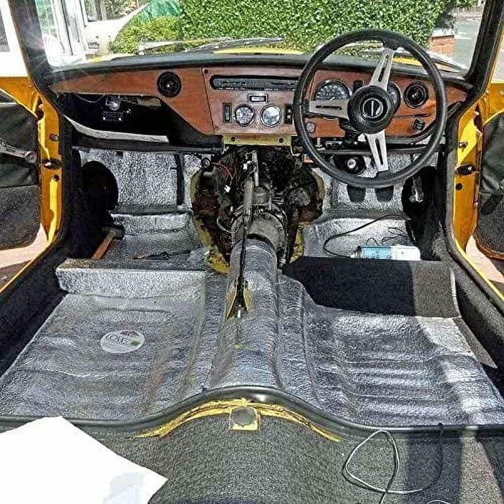 50 sqft Vehicle Car Heat Insulation Sound Deadener Dampening Muffling Thermal Automotive 1/4 Foam, Foil Tape