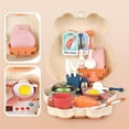 thumbnail image 1 of 25Pcs Kids Kitchen Toy Set Kitchen Simulation Toys Kitchen Game Accessories Children Shoulder Bag Storage Cookware Toys with Pots Cups Cookers Plate for Boys and Girls, 1 of 8