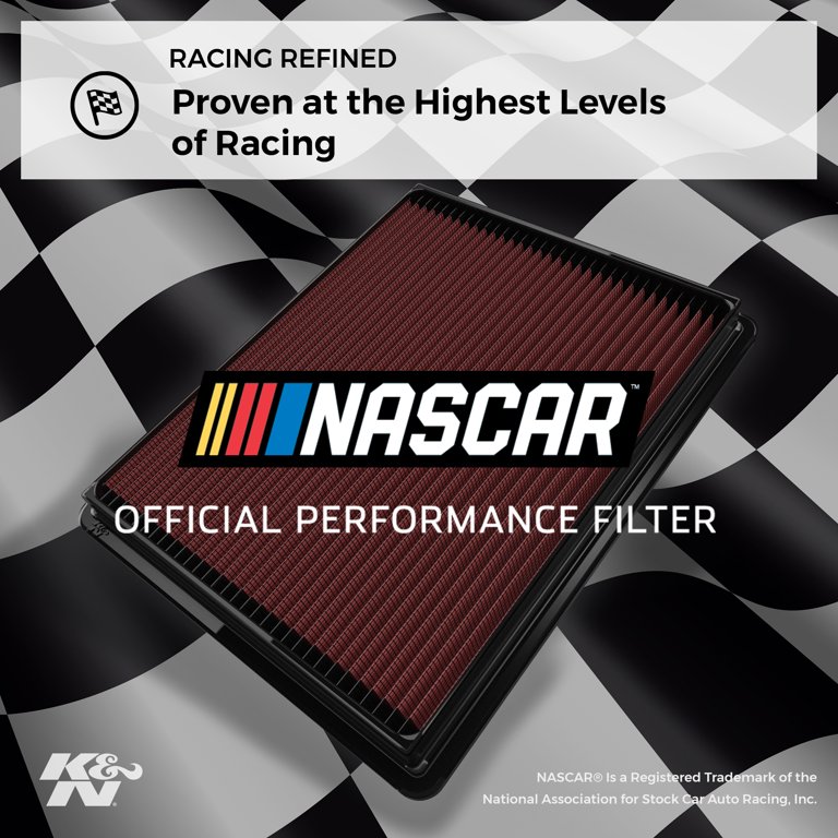 K&N Engine Air Filter: High Performance, Premium, Washable