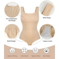 thumbnail image 4 of MANIFIQUE Plus Size Women's Seamless Shapewear Bodysuit Tummy Control Body Shaper Waist Snatching Body Suit, 4 of 7