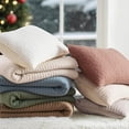 thumbnail image 3 of EVERGRACE Cross Stitch Pre-Washed Cotton Quilt Bedding Set King Size, Oversized 3 Pieces Lightweight Bedspread Coverlet for All Season, with 2 Matching Shams, Camel Brown,108"x96", 3 of 7