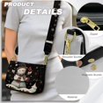thumbnail image 5 of ZUXONGSY Snowflake Snowman Cardinal Print Shoulder Handbag for Women PU Leather Crossbody Bag Mini Satchel with Adjustable Wide Strap for Travel Shopping, 5 of 7