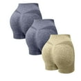 thumbnail image 2 of Abomasnow 3 Pack High Waisted Shorts for Women Tummy Control Seamless Workout Shorts Butt Lifting Athletic Gym Yoga Shorts, 2 of 3