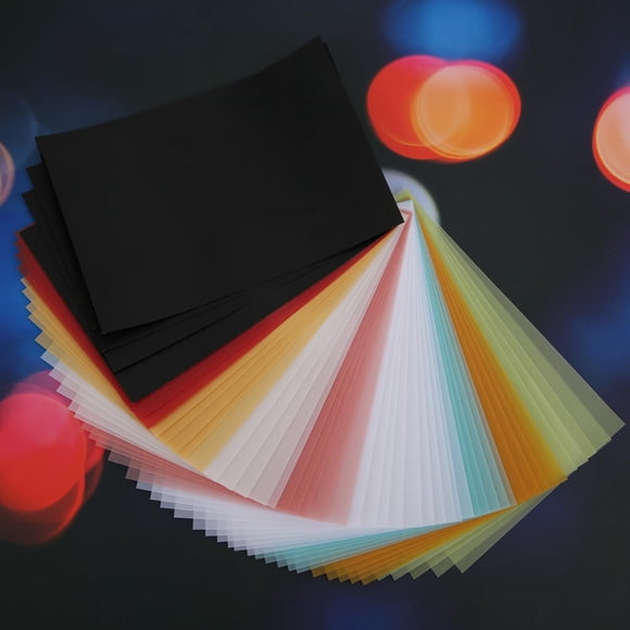 50 Uds. De papel de ácido sulfúrico, papel de tarjeta de color para usos universales, 15x10cm