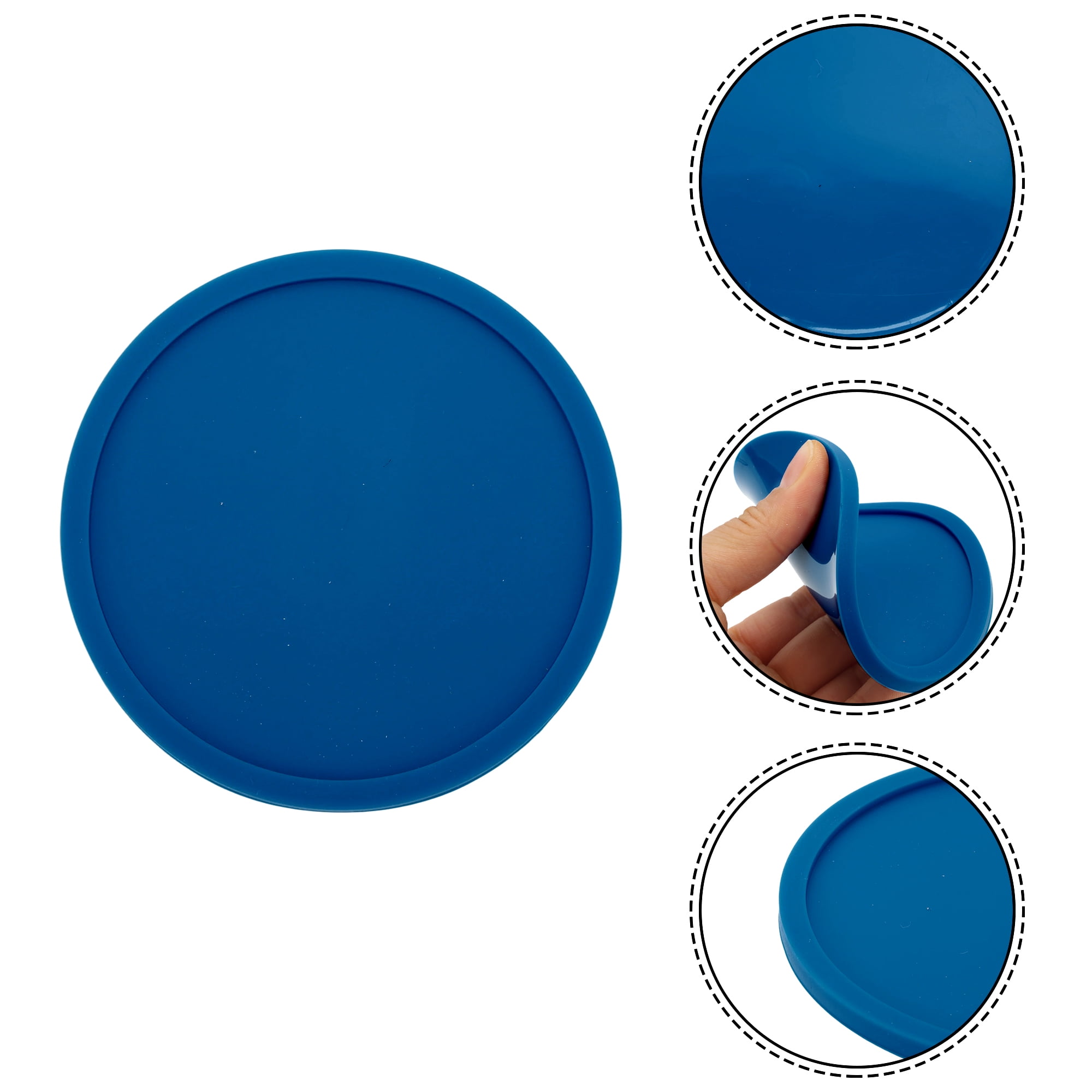 Unique Bargains Water Repellent Heat Insulating Drink Coaster Set Blue