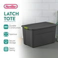 thumbnail image 3 of Sterilite 35 Gallon Storage Tote Box with Latching Container Lid, (8 Pack), 3 of 6