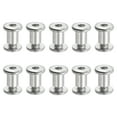 thumbnail image 1 of Uxcell Tornillos Hexagonales de Chicago, Puntos de Unión, Tornillos de Conexión, Tuercas para Reparación de Álbumes de Cuero, Cinturones M6 x 10 mm 10, 1 of 7