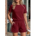 thumbnail image 4 of PRETTYGARDEN Sweatsuits Women 2 Piece Outfit Summer Lounge Shorts Sets Matching Spring Travel Beach Vacation Clothes, 4 of 8