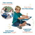 thumbnail image 4 of ECR4Kids The Surf Portable Activity Lap Desk, Classroom Essentials, Peacock Blue, 10-Pack, 4 of 10