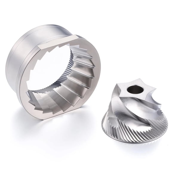 Conical Grinder Upper Lower Burrs Compatible with Breville Sage Barista Expre...