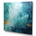 thumbnail image 2 of Designart "Blue Oasis II" Abstract Landscape Canvas Print, 2 of 5