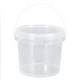 thumbnail image 4 of Cubo de plástico de grado alimenticio Cubo de PP portátil con tapa Cubo de almacenamiento sellado transparente grueso redondo para embalaje de juguetes, 4 of 4