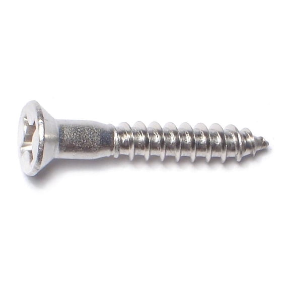 #10 x 1-1/4" 18-8 Stainless Phillips Flat Head Wood Screws WSF-095 (10 pcs.)