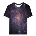 thumbnail image 1 of T-shirts pour Femmes Mode Col Rond Étoile Imprimé Brillant Manches Courtes Confortables et Élégants T-Shirts Femmes Gris Foncé TTTG, 1 of 4