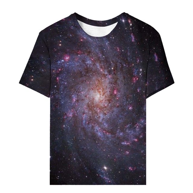T-shirts pour Femmes Mode Col Rond Étoile Imprimé Brillant Manches Courtes Confortables et Élégants T-Shirts Femmes Gris Foncé TTTG