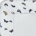 thumbnail image 2 of Kids Fun & Bright Printed Microfiber Sheet Sets, Ultra Soft Fitted Sheets with Straps - Butterflies, Full Size, 2 of 5