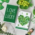 thumbnail image 5 of Sm:)e Shamrock Lucky Charm Green Leaves Clover Saint Patricks Day Kitchen Towels 18x26 Set of 4, 5 of 7