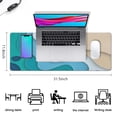 thumbnail image 2 of Japanese Blue & White Wave Gaming Mouse Pad XL - Non-Slip Rubber Base, Stitched Edges - Extended for Maximum Comfort & Precision, 31.5 X 11.8 Inch, 2 of 7